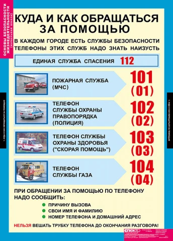 Учебный альбом из 10 листов «Основы безопасности жизнедеятельности 1-4 классы»