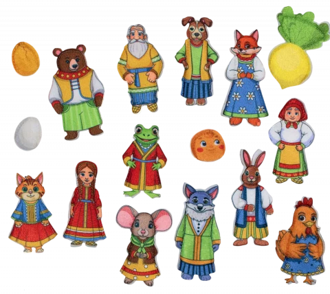 Пальчиковый театр, кукольный театр Сказки 5в1 